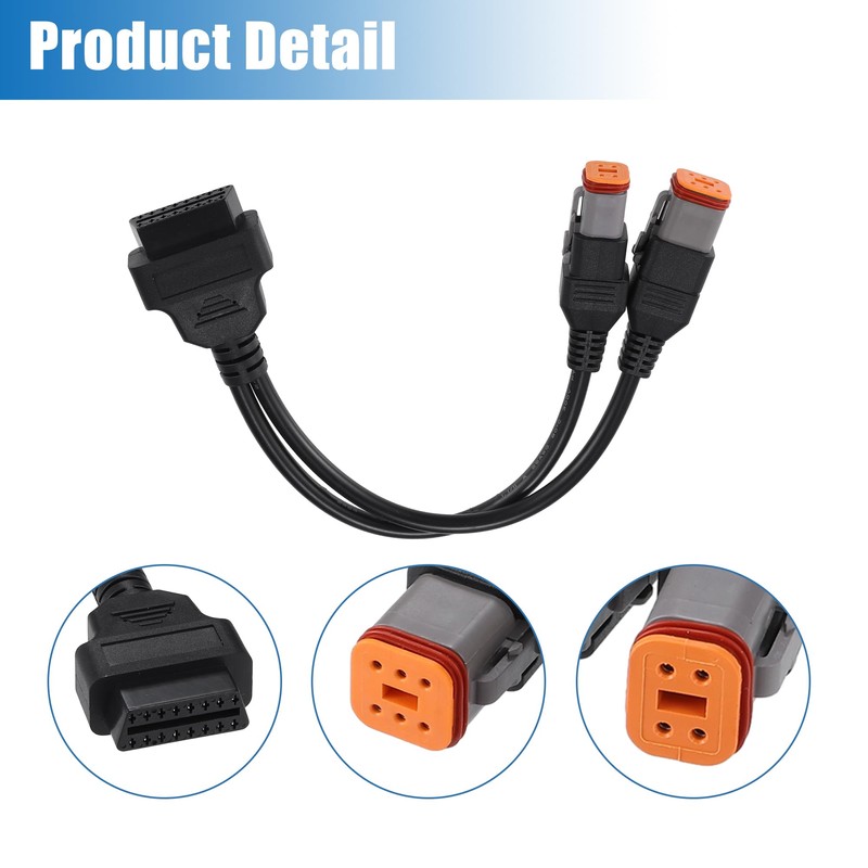 QUARKZMAN 16 Pins to 4 Pins 6 Pins Motorcycle OBD