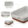 MALACASA Lasagne Dishes for Oven, 4.8 Qt Ceramic Oven Dish