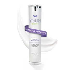 YOUN Beauty Retinol Night Cream Moisturizer for Face by Holistic Dr. Anthony Youn – Paraben-Free Face Moisturizer with Vitamin B5 & E, Hyaluronic Acid, and Green Tea for Skin Renewal, 50ml