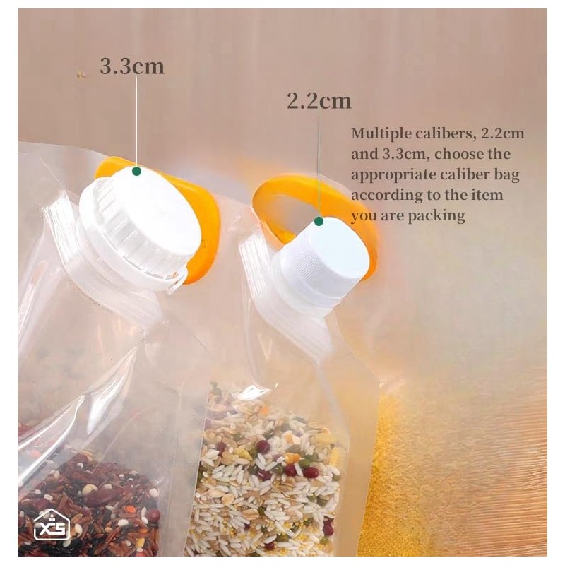 Food Storage Bags Moisture Resistant Sealed Bag Standing Large Reusable
