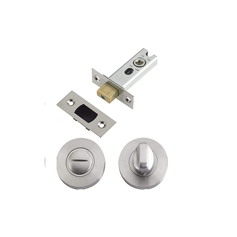 Bathroom Toilet Door Mortice Tubular Deadbolt 64mm with Turn and