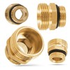 Brass Reducer 1/2" x 3/4" O Ring Nipple Male Adapter