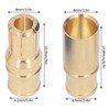 10 Set EC8 Plug 8mm Brass Gold Plated Male Female