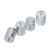 Double Hooked Weight Set, 4Pcs 200g 0.44lbs Chrome Plated Steel