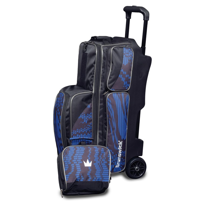 Brunswick Punisher Triple Roller Bowling Bag (Blue)