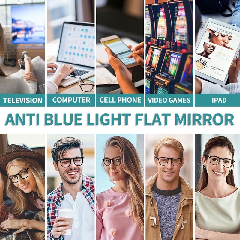 SCJJZ Blue Filter Glasses, Anti Blue Light Glasses for Men