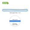sourcing map 20 Pcs Rubber Bands, 15 Inch Trash Can