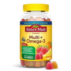 Nature Made Nature Made Multivitamin + Omega-3, Dietary Supplement for Daily Nutritional Support, 140 Gummy Vitamins and Minerals, 70 Day Supply (Pack of 1)
