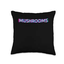 Magic Mushrooms Psychedelic Shrooms Psilocybin Grow Throw Pillow