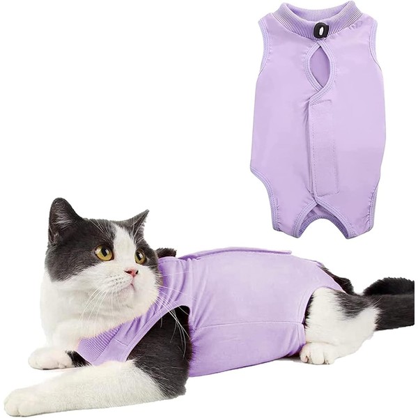 Lismyakey Cat Surgery Recovery Suit for Surgical Abdominal Wounds Home