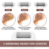 Electric Pedicure Device Replacement Roller Heads,ELMCHEE 3 Different Mineral Stone