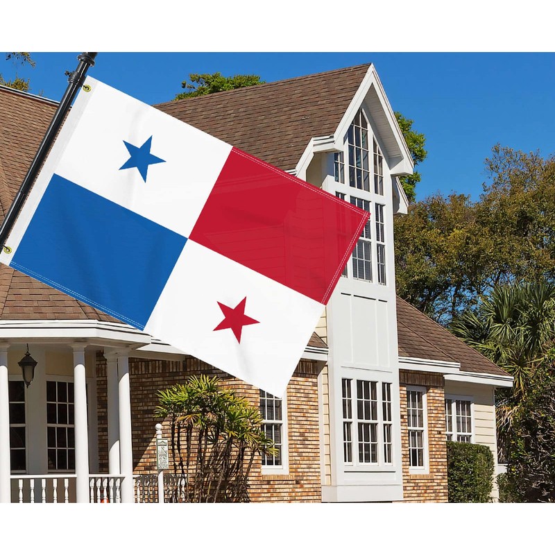 2×3 FT Panama Flag, Medium 60×90CM 150D Panamanian Outdoor Banner,Double