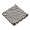 Set of 4 Napkins Black Linen Cotton Jazz