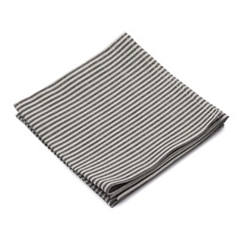 Set of 4 Napkins Black Linen Cotton Jazz