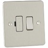 Knightsbridge FP6300BC FPAV6300BC Flat Plate 13A Switched Fused Spur Unit-Brushed