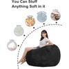 (Cover only, No Filler) Giant Fur Bean Bag Chair Cover