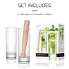 Final Touch Mojito Glass & Muddler Set - 2 10oz