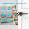 Fingerprint Door Lock with Keypads, Handle, Passwords, Fingerprint Door Knob