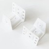 2pcs 1.5 inch Center Support Bracket White Color Head Track