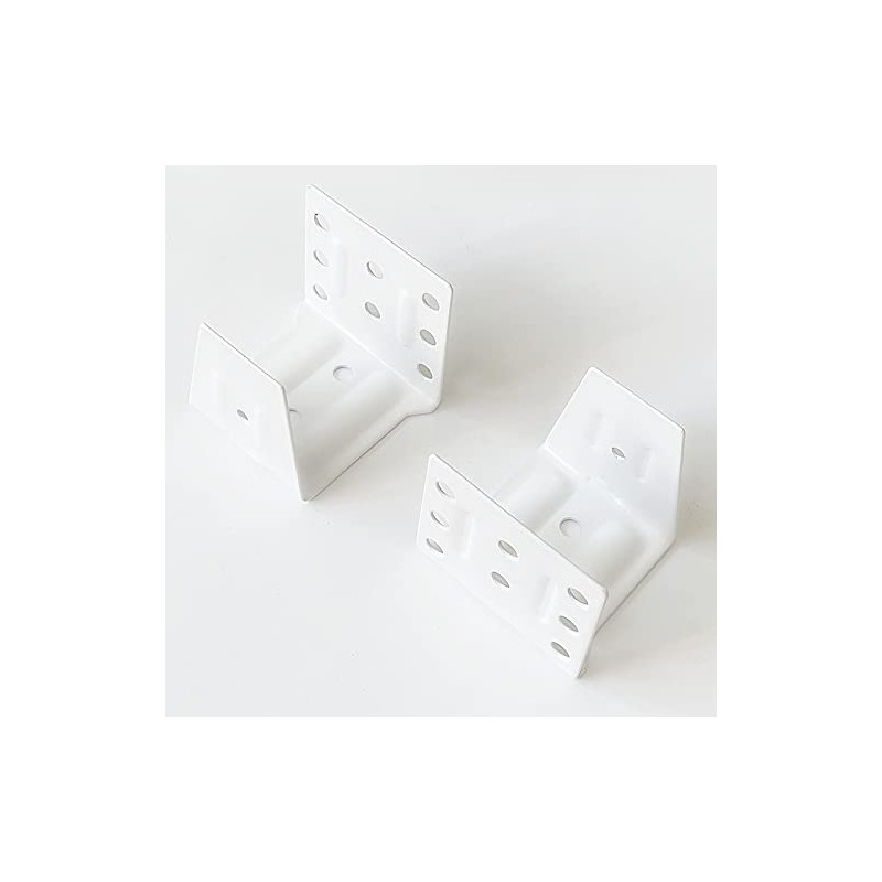 2pcs 1.5 inch Center Support Bracket White Color Head Track