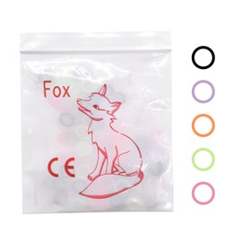 Angzhili 1 Pack(100pcs) Dental Orthodontic Elastic Rubber Bands Disposable Orthodontic Elastic Braces Teeth Gap Supply (Fox 1/4" 4.5 Oz-multicolor)