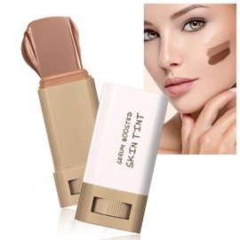 Wimode Foundation Stick Beauty Balm Serum Boost, Natural Makeup for Skin Tone, Solid Color Moisturizing Contour Stick Foundation Primer for Women Face Makeup