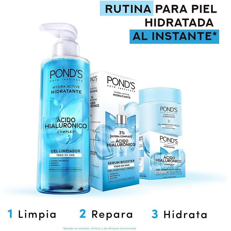 Pond's Hydra Active Gel Hidratante 110 g con ácido hialurónico