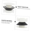 Tofficu 2Pcs Toilet Tank Plug Caps Durable Plastic Water Tower
