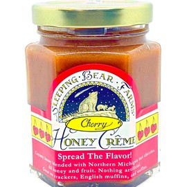 Creamed Cherry Honey - Organic Cherry Honey Creme - 8oz