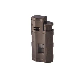 Vertigo Envoy Triple Torch Flame Lighter w/Cigar Punch (Gunmetal)