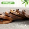 WLWNWFT Wood Cork Coasters for Drinks Absorbent with Holder, WLWNWFT