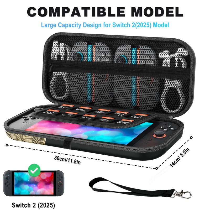 CHIKIXSON Switch 2 Bag, Carry Case for Switch 2 (2025),