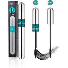 4D Silk Fiber Lash Mascara, 2 in 1 Mascara For Natural Lengthening And Thickening Effect(Pack of Dark Cyan)