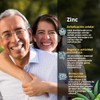 Zinc Gluconato Inulina Prebióticos Suave Estómago 100 Cápsulas Días