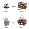 ZTUJO Purse Organizer Insert, Felt Bag Organizer with Metal Zipper,