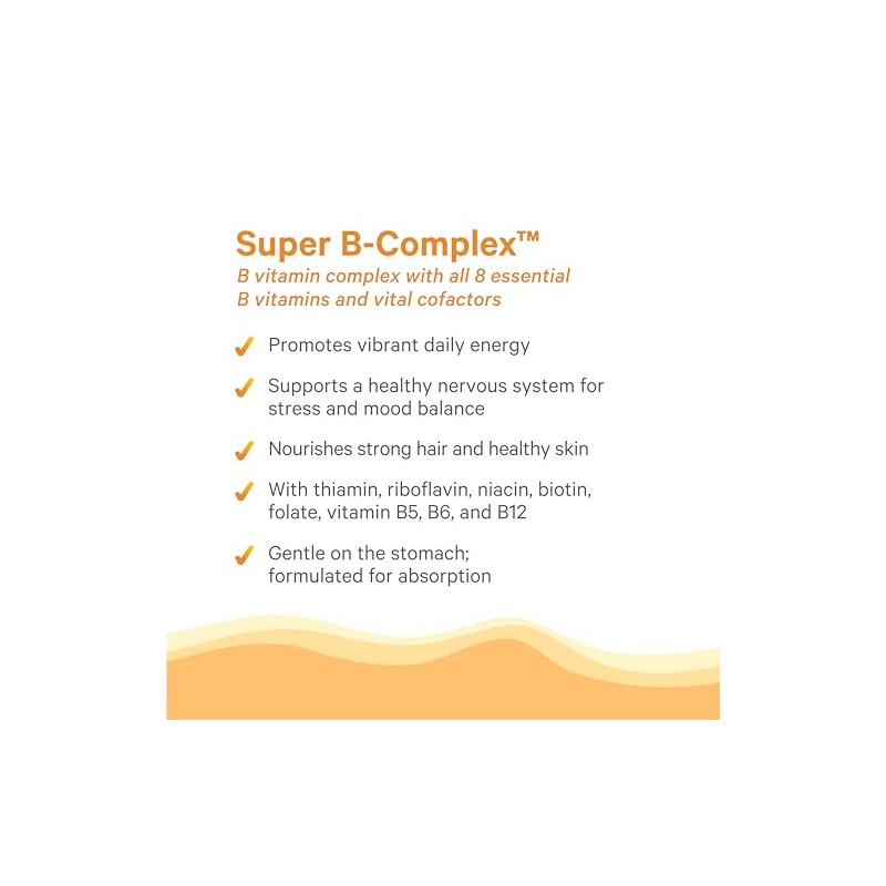 Pure Synergy Super B-Complex Vitamin B Energy & Mood 60
