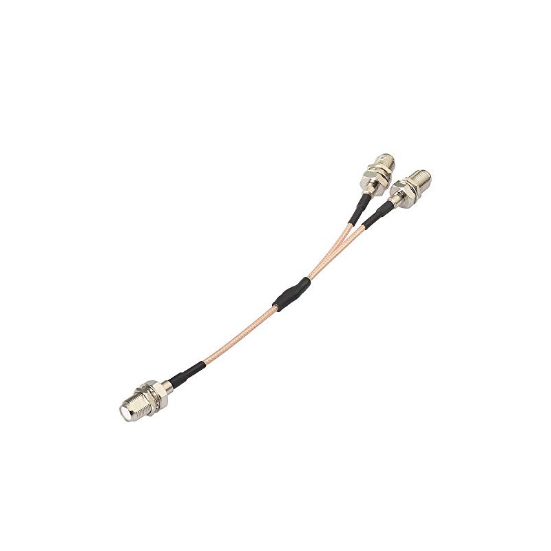 F Coaxial Splitter Cable, F-Type Cable (Female-Female) RG316 Cable, 5.9