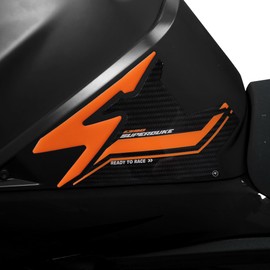 labelbike - 3D Sticker for Motorcycle Side Decorations and Protection Compatible with KTM 1390 Super Duke R 2024 - Colour Orange
