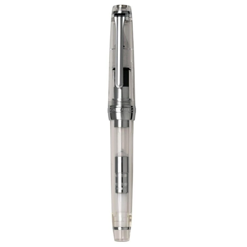 Sailor Fountain Pen, Professional Gear Slim Silver Demonstrator Model, Extra