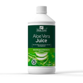 Aloe Pura Aloe Vera Maximum Strength Juice, Natural, Vegan, Cruelty Free, Food Supplement, 1ltr