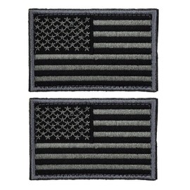 BESPORTBLE 2Pcs Taktische Patches Selbstklebende Amerikanische Flagge Applikation USA Militäruniform Emblem Patches für Rucksäcke Mützen Hüte Jacken Hosen