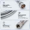 LukLoy 2 Pack Stainless Steel Shampoo Bowl Hose, 1/4" Thread