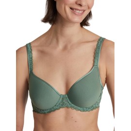 CALIDA Women's Natural Comfort Lace Bra, Opaque, Laurel Green, 34D