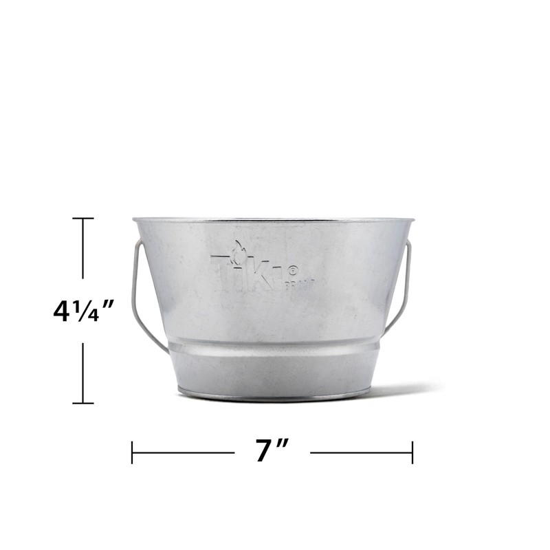 TIKI Citronella Candle 28-Ounce – Triple Wick Metal Bucket with