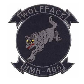 Squadron Nostalgia LLC HMH-466 Wolfpack Patch – Sew On