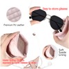 senylanhxy 8 Pack Squeeze Top Sunglass Pouch - Portable Leather