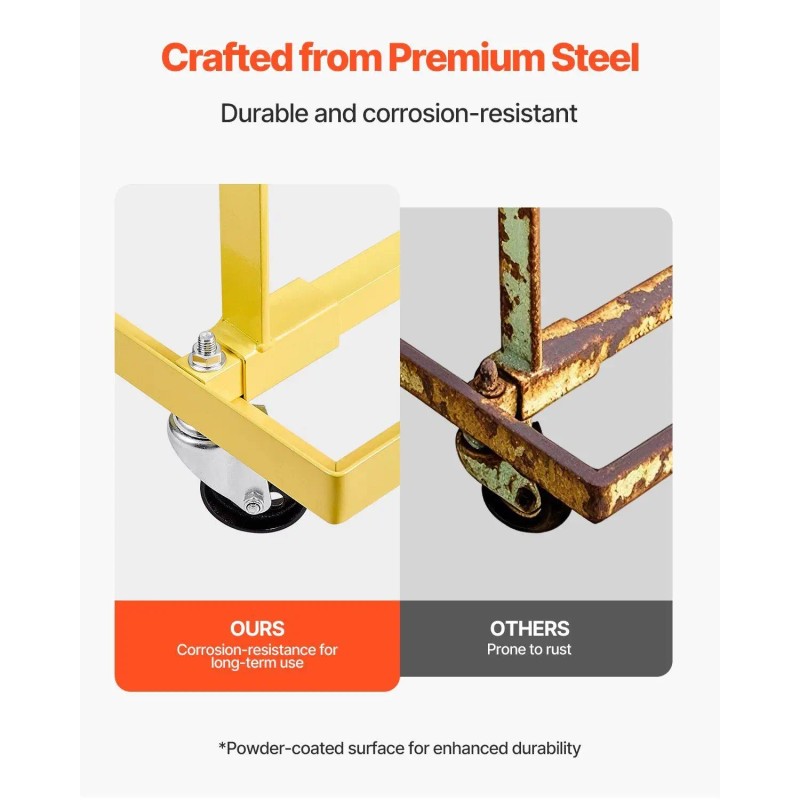 Adjustable 750 Lbs Motor Hoist Dolly Heavy Duty Steel Engine