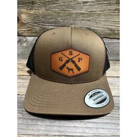 Savannah Moss Co GSP Crossed Rifles Leather Patch Hat