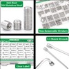 Aienxn 710PCS Metric +SAE 304 Set Screw Assortment Kit, Hex