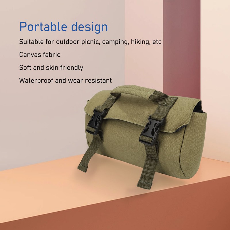 Travel Portable Makeup Bag Multifunctional Canvas Outdoor Camping Gas Canister